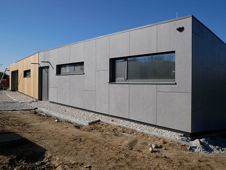 Provětrávaná fasadá novostavby rodinného domu v Jihlavě